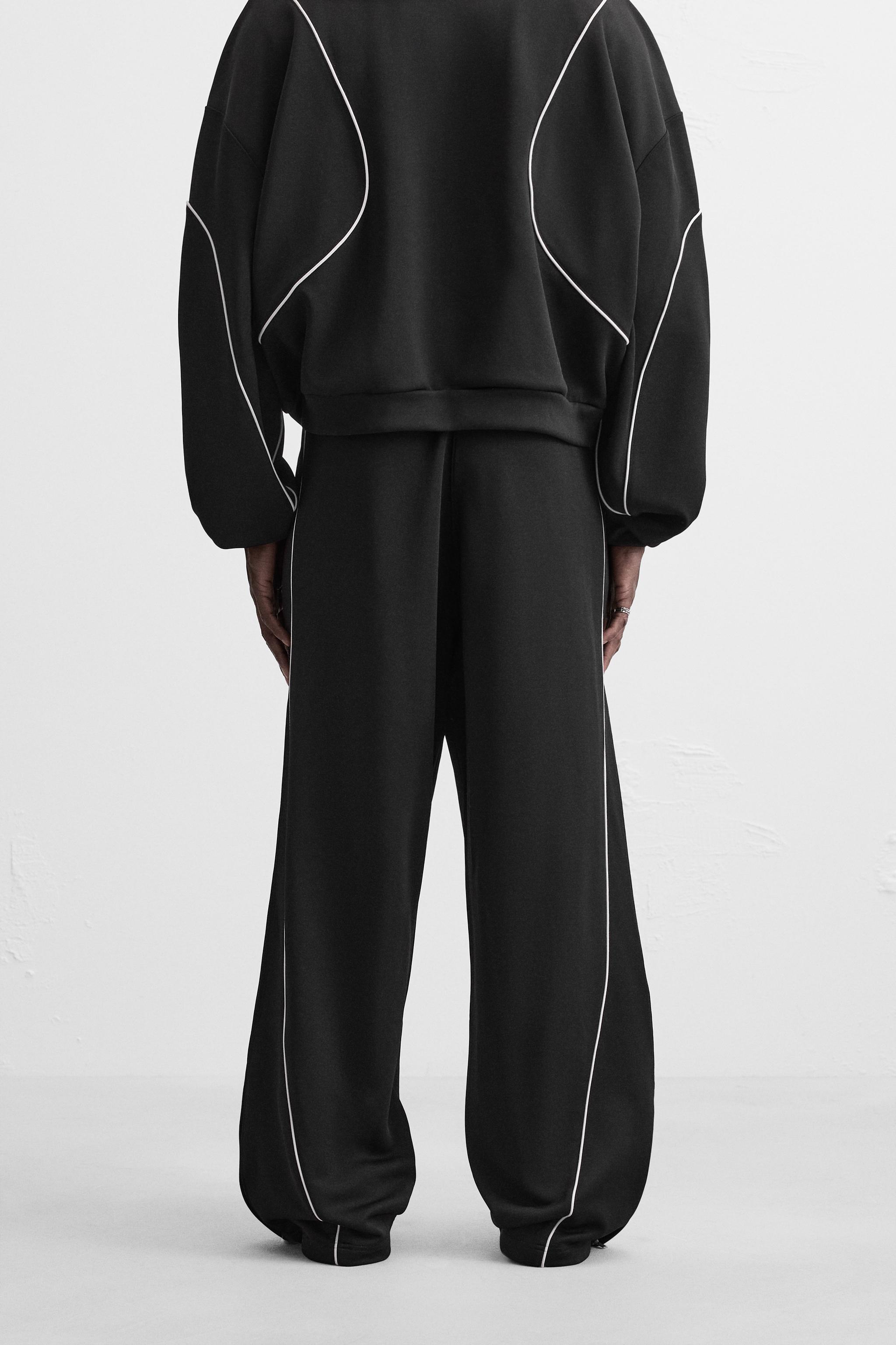 コントラストテクニカルパンツ - ブラック | ZARA Japan / 日本