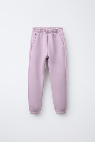 FLEECE JOGGERS - Lilac by Zara