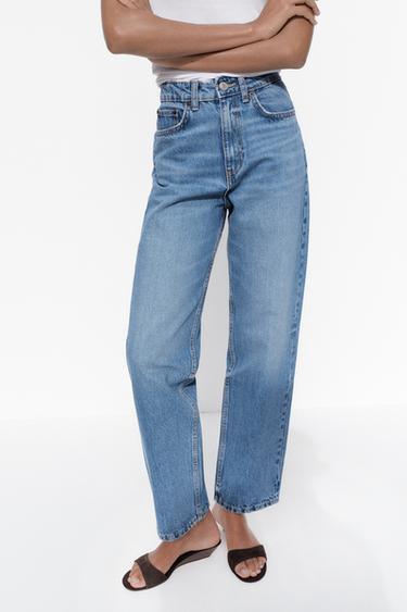 JEANS TRF MOM FIT TIRO ALTO - Azul de Zara