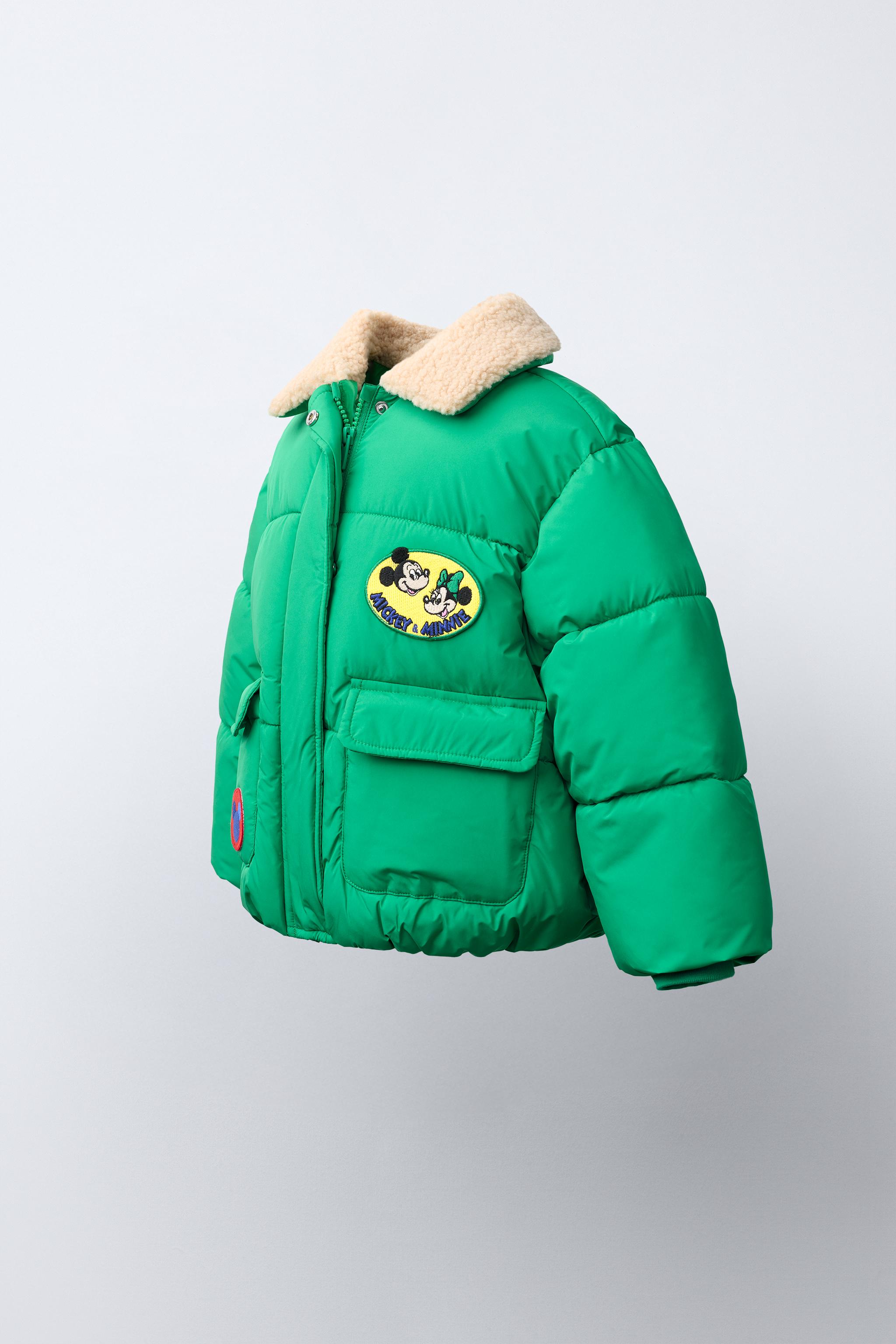 MICKEY AND MINNIE MOUSE © DISNEY PADDED FAUX SHEARLING JACKET