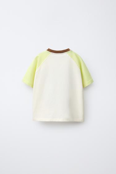 T-SHIRT À MANCHES RAGLAN NUMÉROTÉ - Blanc de Zara - Image 1