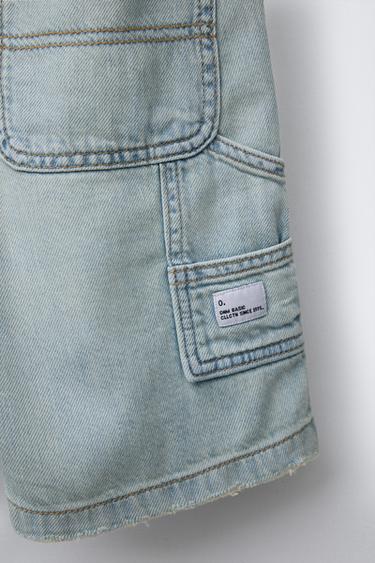 DENIM BERMUDAS WITH POCKETS - Light blue by Zara - Image 2
