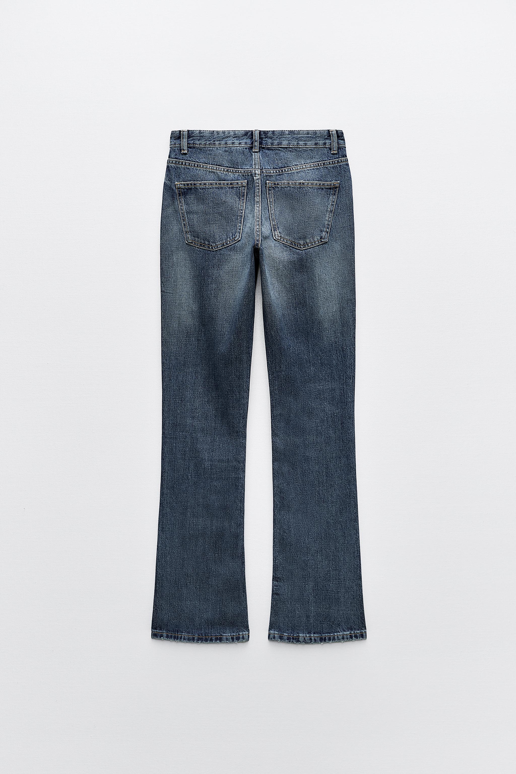 MID-RISE BOOTCUT ZW JEANS - Blue, ZARA United States