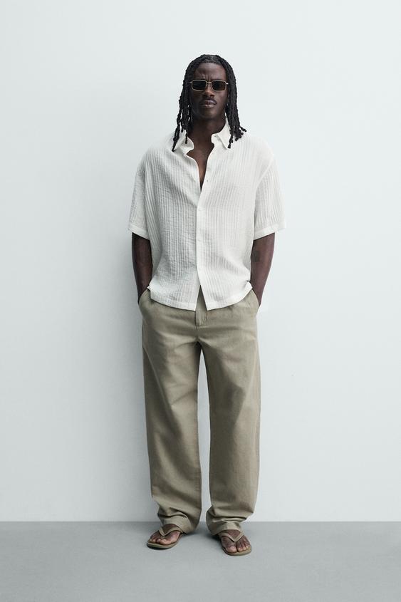 FLUID EMBOSSED TEXTURE SHIRT from Zara - $59.90