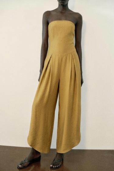 COMBINAISON À BAS ASYMÉTRIQUE - Marron clair de Zara - Image 2