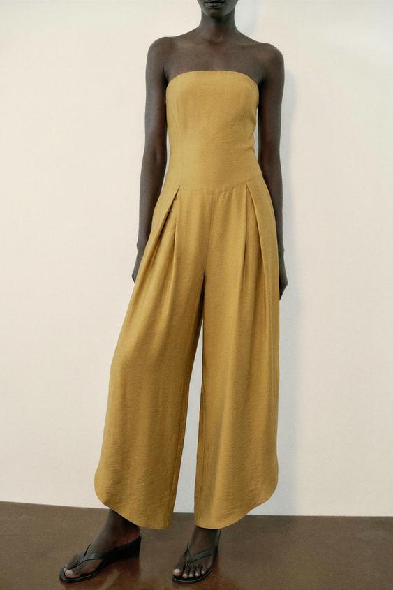 COMBINAISON À BAS ASYMÉTRIQUE - Marron clair de Zara - Image 2