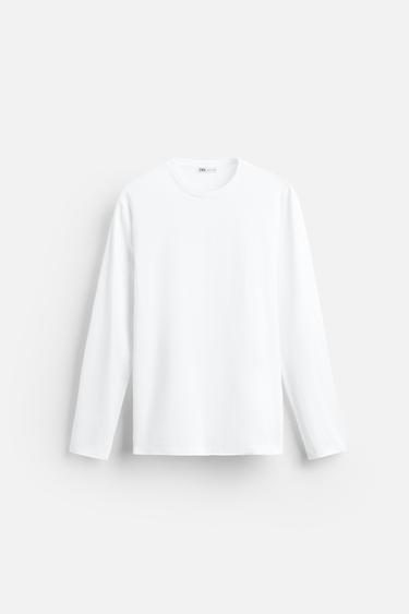 CAMISETA SLIM FIT BÁSICA - Blanco de Zara