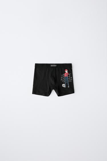 AGES 6-14/ PACK OF TWO OLIVER AND BENJI © CAMPEONES BOXERS - Anthracite grey by Zara - Image 5