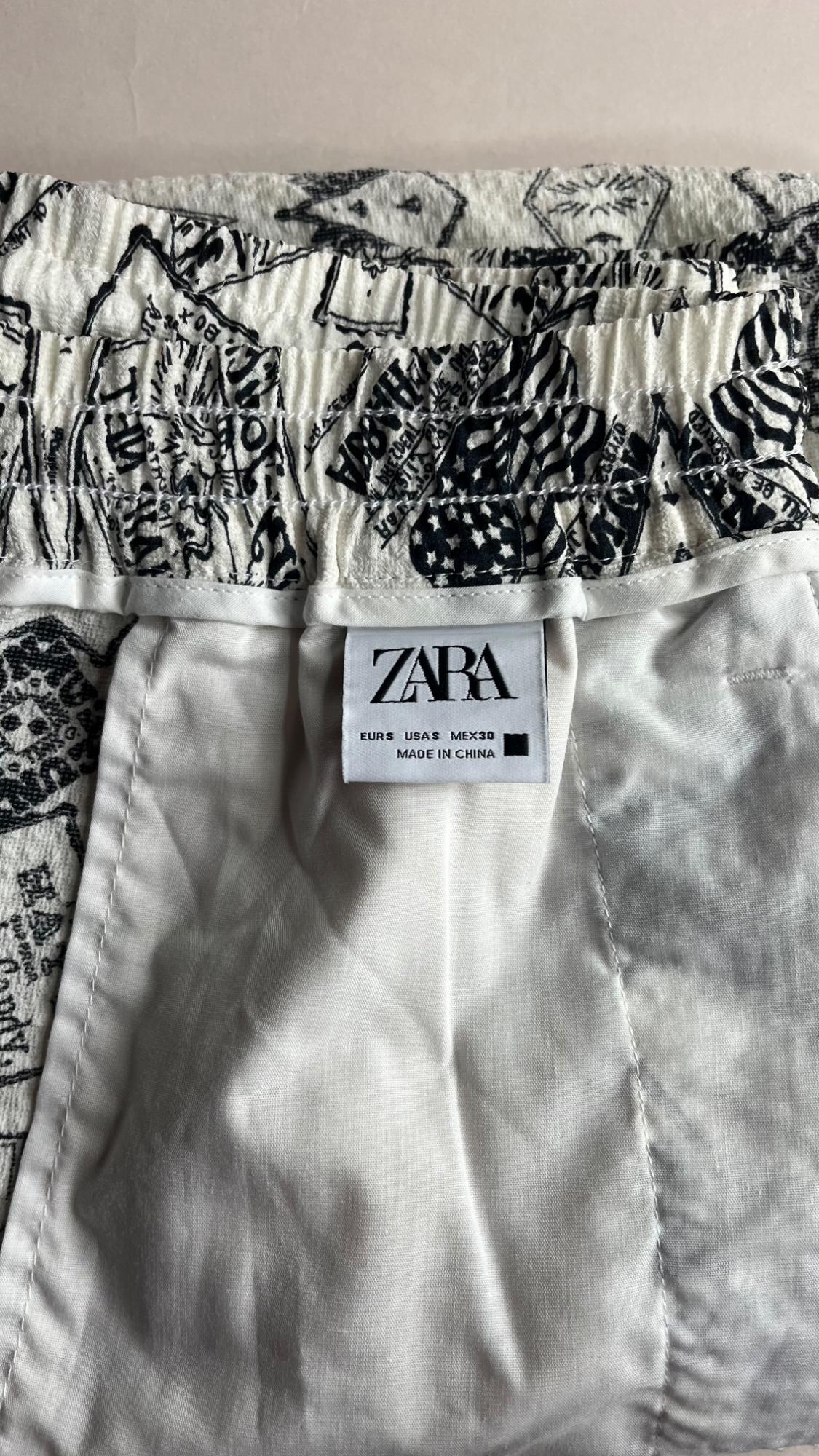 SEERSUCKER PRINT TROUSERS - Image 3