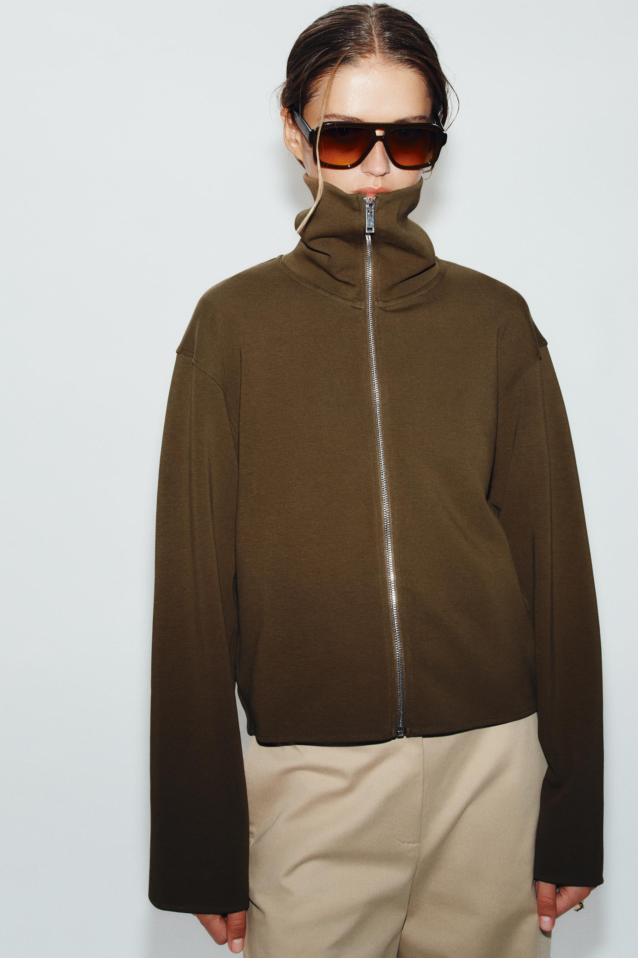 INTERLOCK ZIP-UP SWEATSHIRT