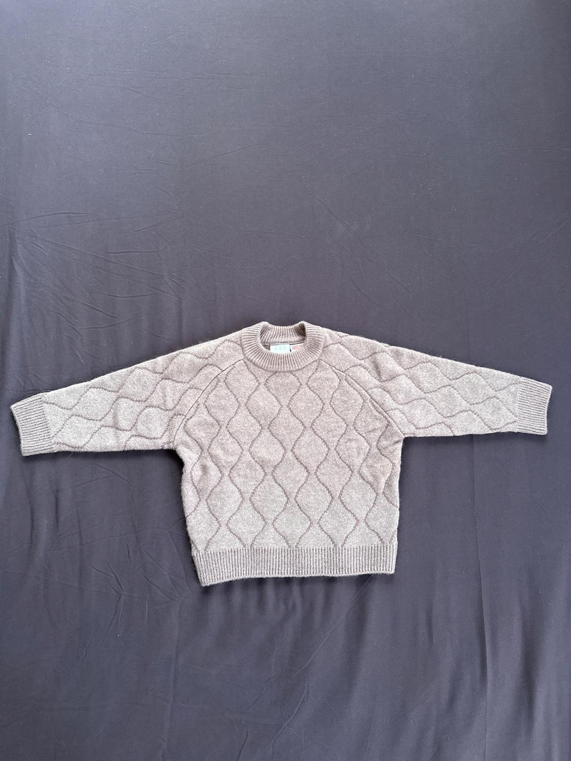 QUILTED KNIT SWEATER
