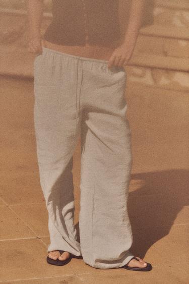 FLOWING TROUSERS - Ice by Zara