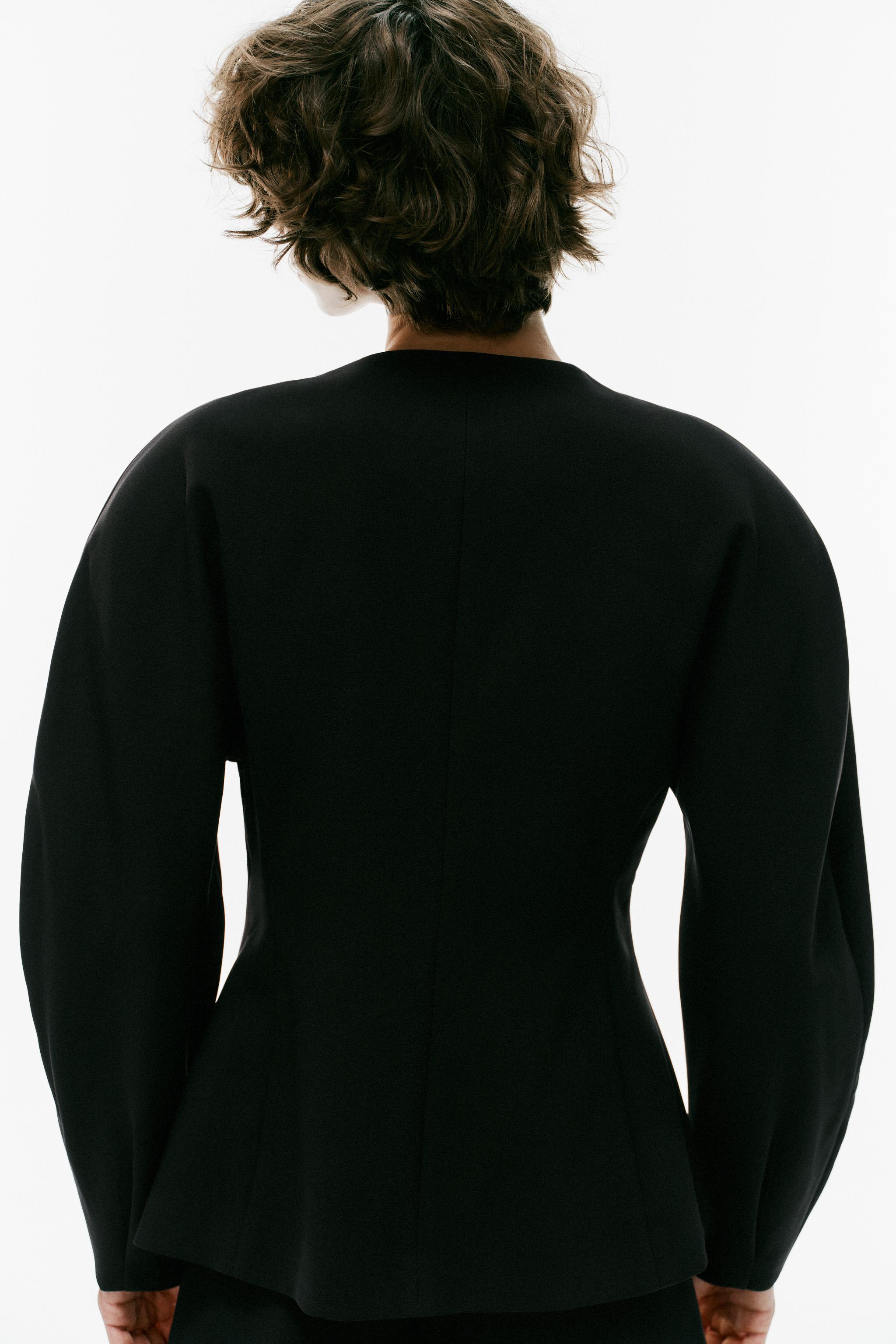 Zara Hacimli Kruvaze Blazer görsel 5