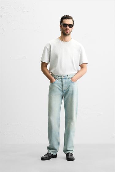 ДЖИНСИ STRAIGHT-LEG ДО ЩИКОЛОТКИ - Синій Zara - Зображення 0
