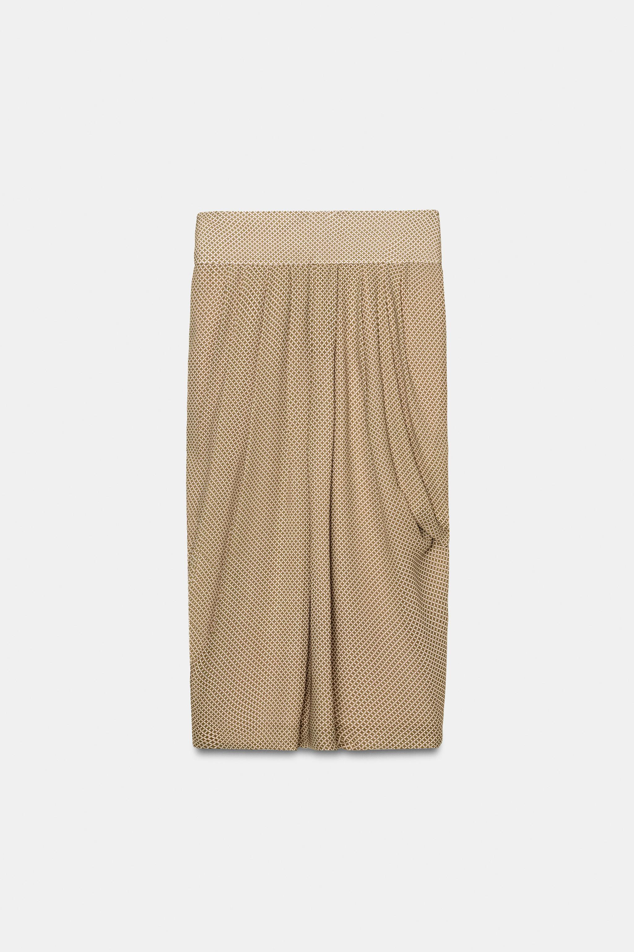DRAPED PRINTED SKIRT ZW COLLECTION