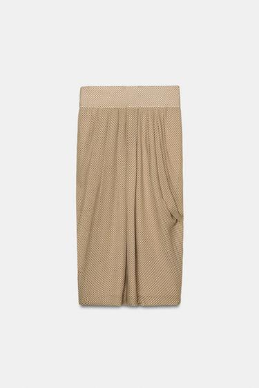 ZW COLLECTION DRAPED PRINTED SKIRT - Multicoloured by Zara - Image 8