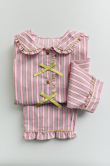 3-14 YEARS/ STRIPED PYJAMAS WITH BOWS - Various by Zara