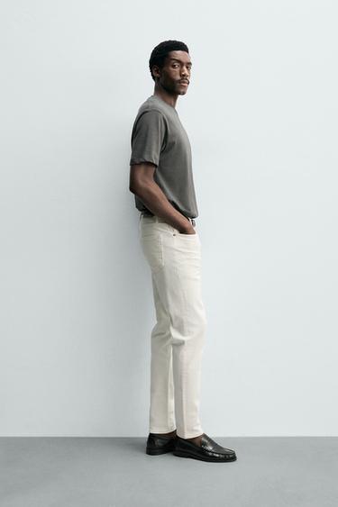 JEAN SLIM BASIQUE - Blanc cassé de Zara - Image 3