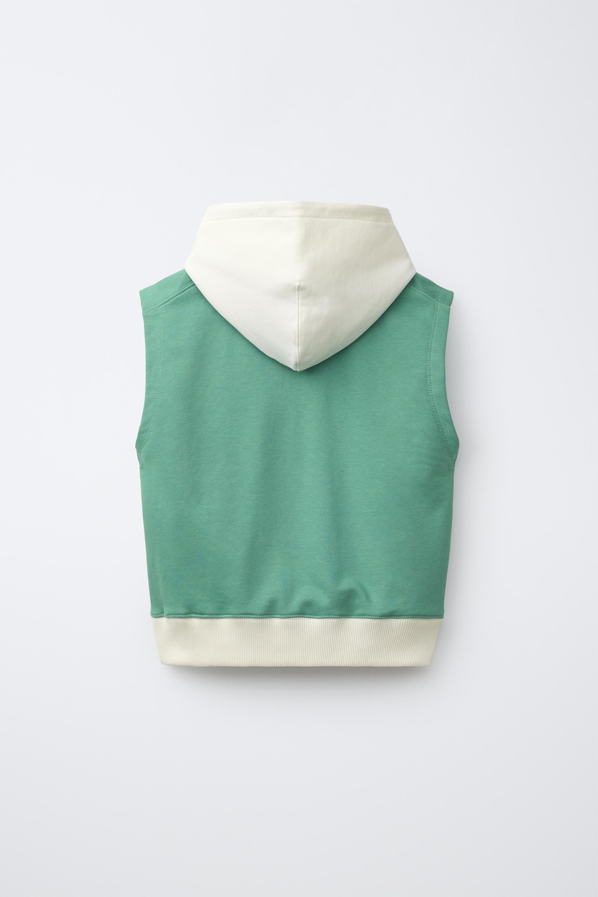 Детские жилеты Zara HOODED JOGGING VEST — фото 3