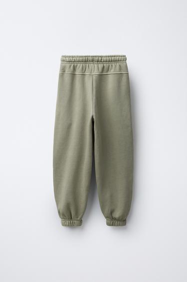 GARMENT-DYED SWEATSHIRT AND JOGGERS SET - Beige by Zara - Image 4