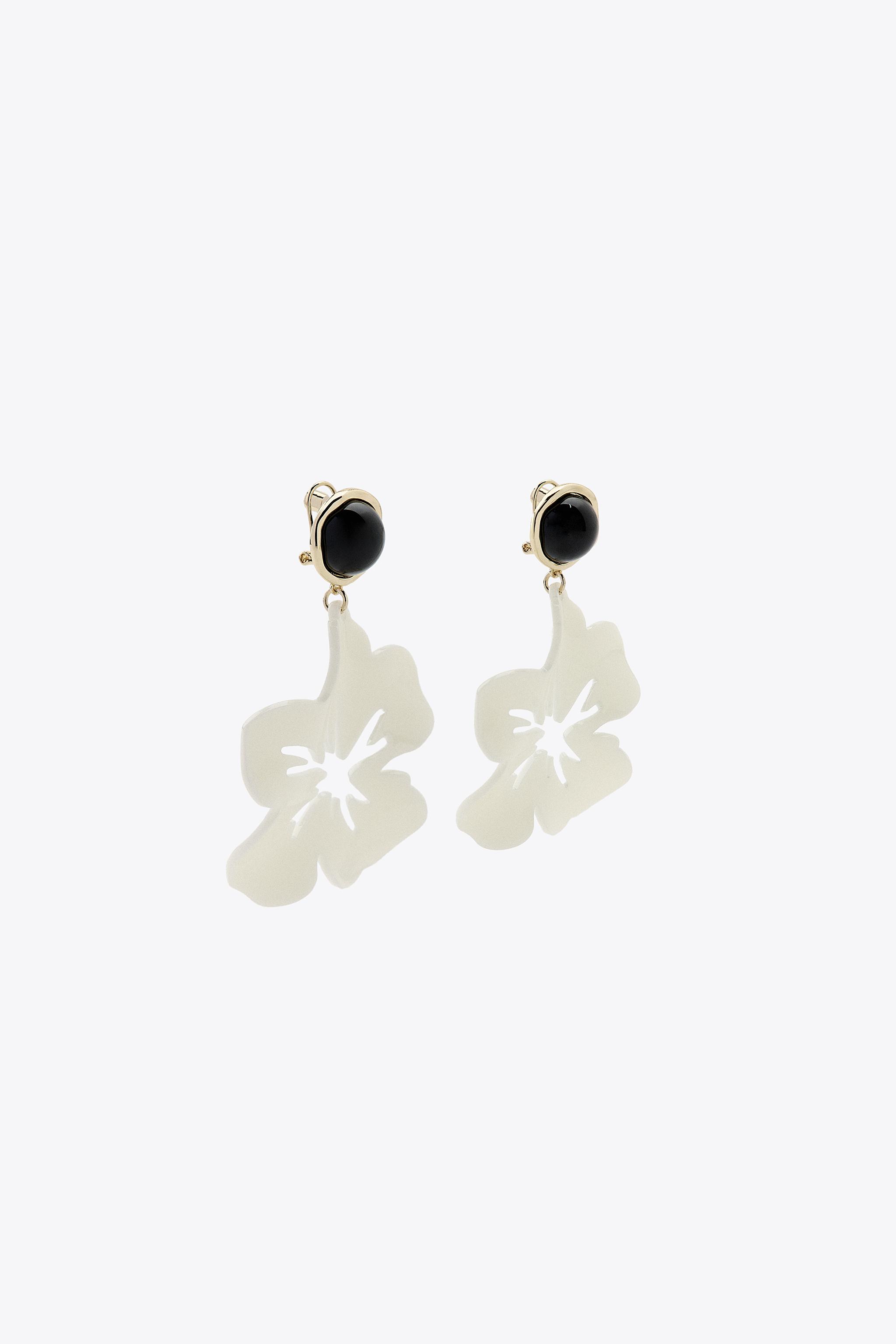 FLOWER BUTTON EARRINGS