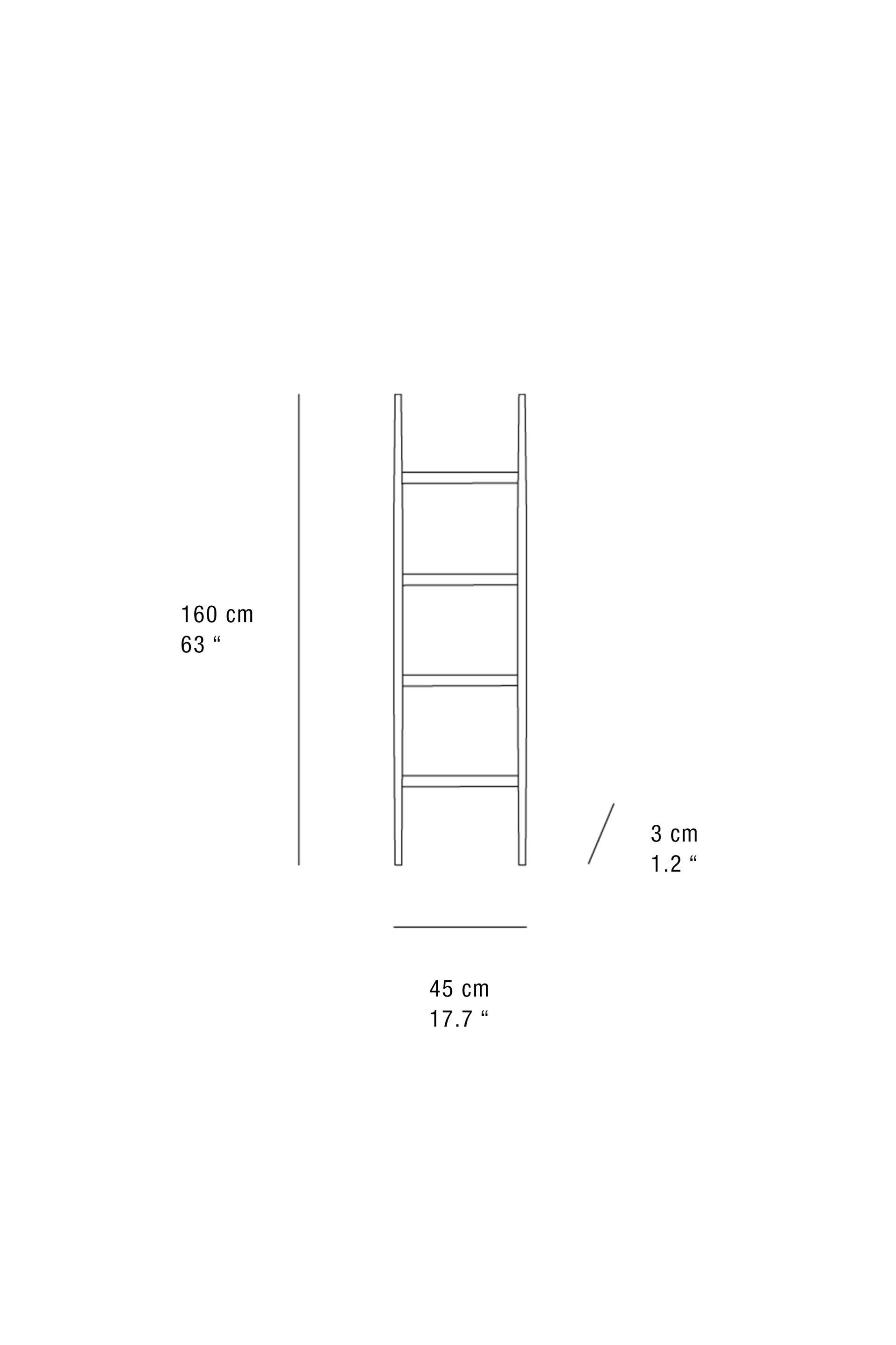 Acacia Wood Towel Rack - Nordic Style 4 Rungs