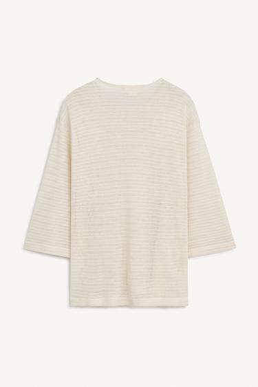 KNT T-SHIRT - Ecru by Zara - Image 6