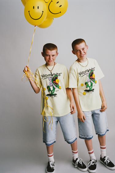SMILEYWORLD ® PRINT T-SHIRT - Yellow by Zara
