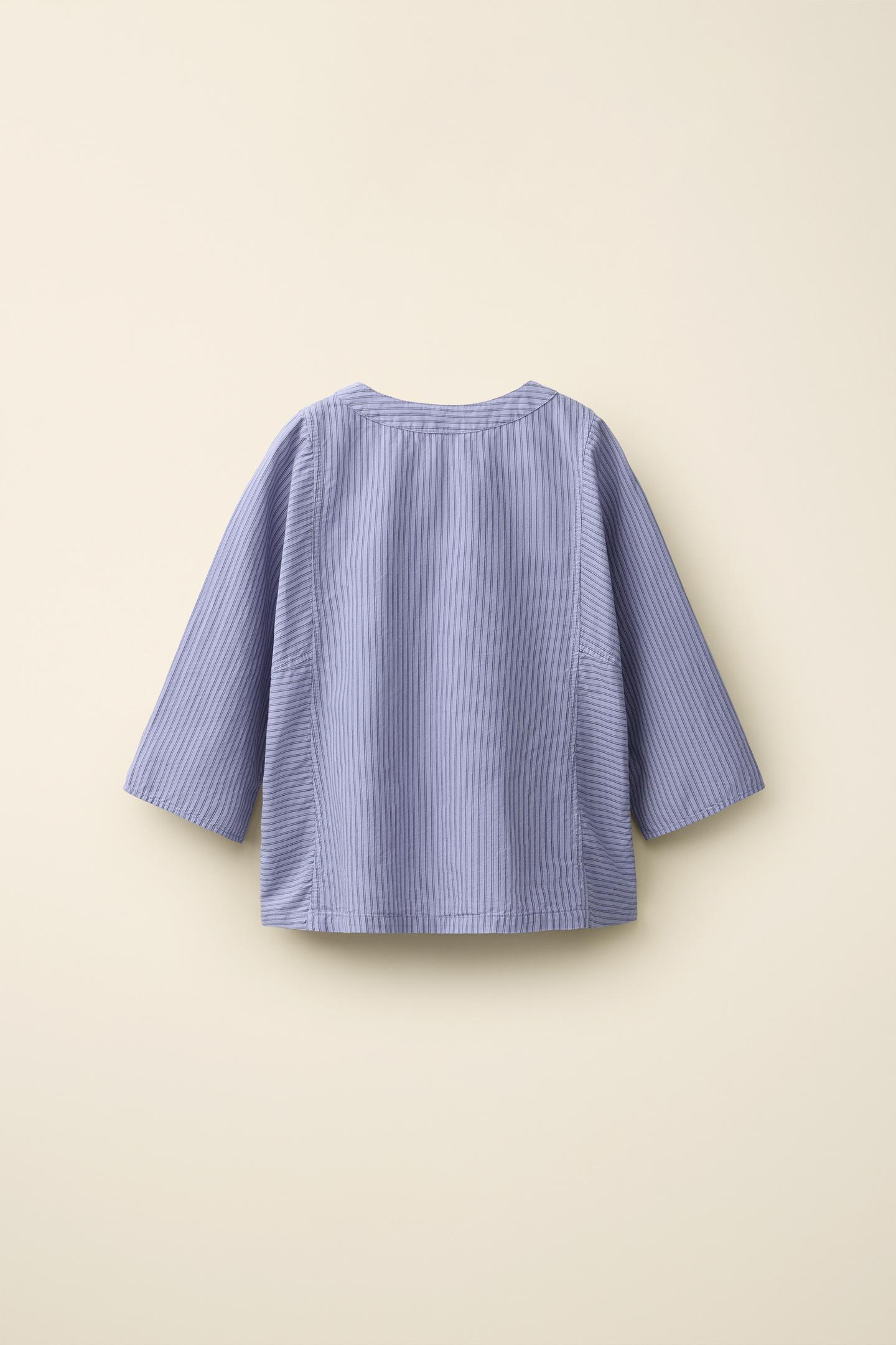 Детская рубашка Zara Mandarin Collar Shirt Created BY Caramel London, цвет: Голубоватый — фото 3