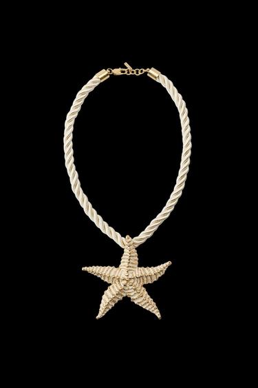 STARFISH CORD NECKLACE - Golden by Zara - Image 0