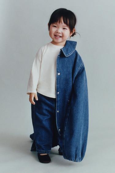 JEAN DOUX AU TOUCHER À L'INTÉRIEUR - Bleu moyen de Zara