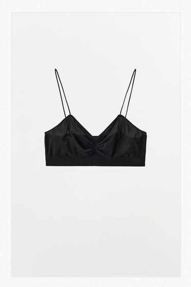 GATHERED DEMI BRA - Black by Zara