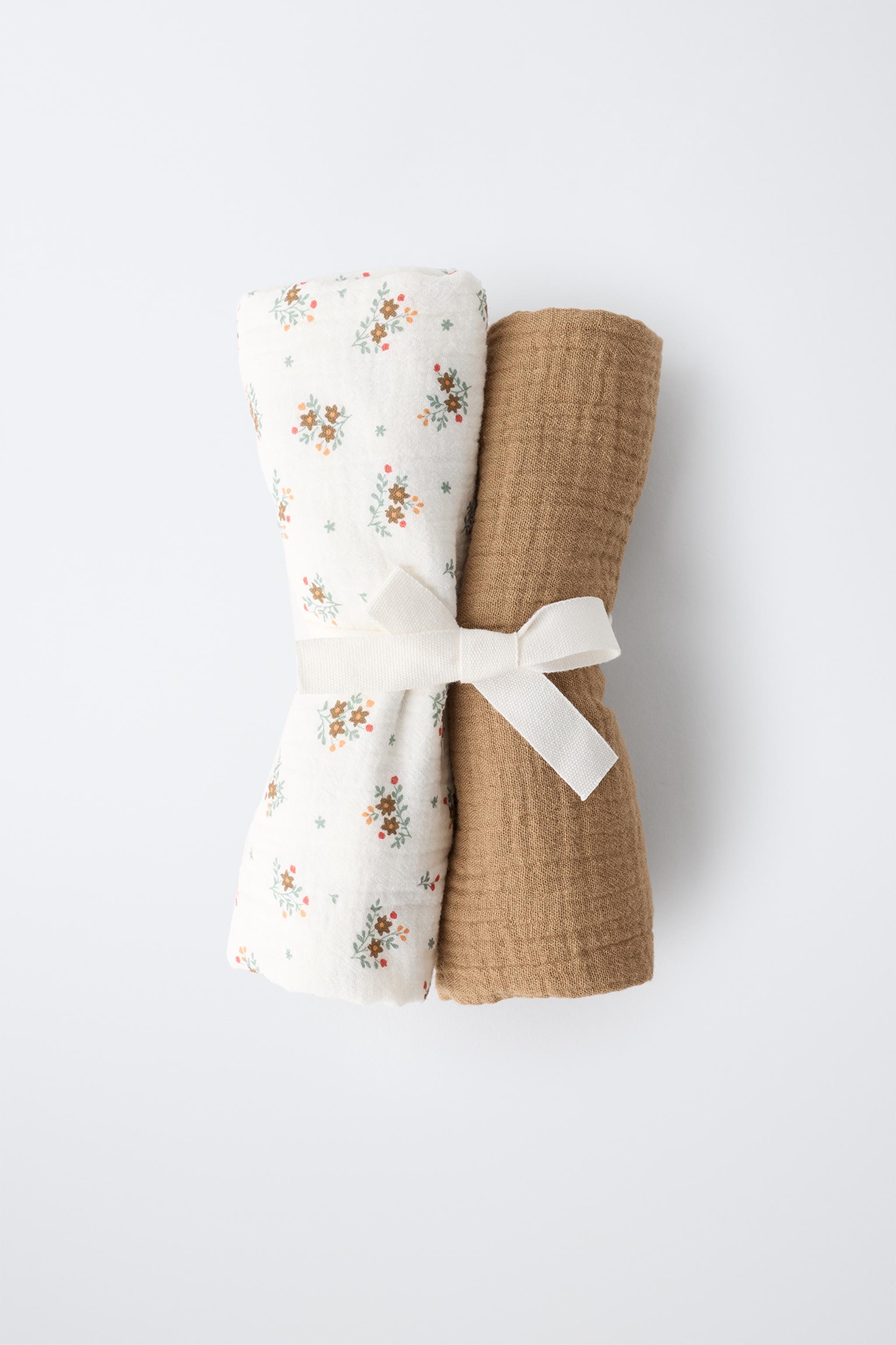 Zara TEXTURED MUSLIN CLOTHS 2-PACK — фото 4