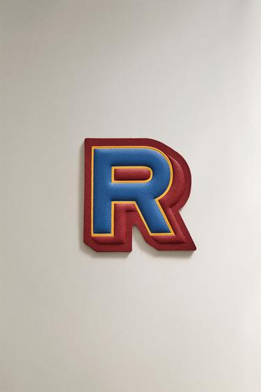 Lower Case R Patches LEATHER LETTER R PATCH - Multicolored | ZARA Canada