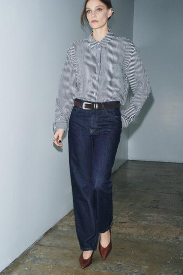 JEANS ZW COLLECTION RECTOS TIRO ALTO - Azul de Zara