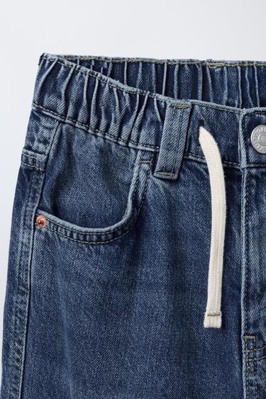 JEAN CARGO BRODÉ - Bleu moyen de Zara - Image 2