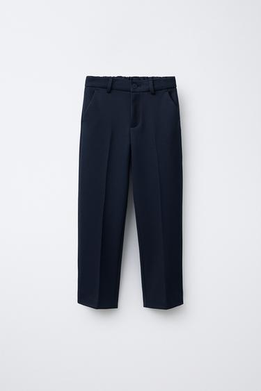COMFORT SUIT TROUSERS - Navy blue by Zara