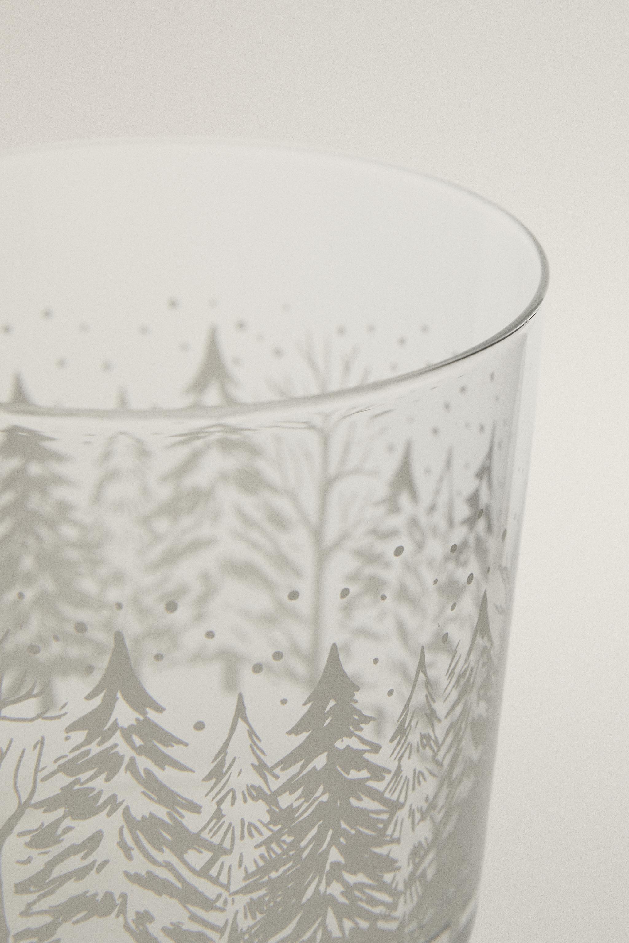 CHRISTMAS TREE GLASS TUMBLER