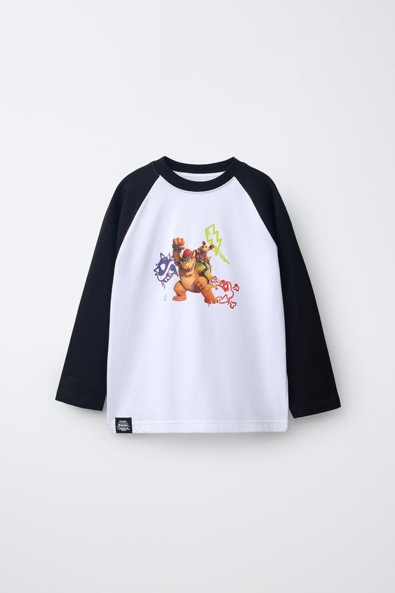 MARIO BROS ™ © NINTENDO PRINT T-SHIRT - Black / White de Zara - Imagen 0