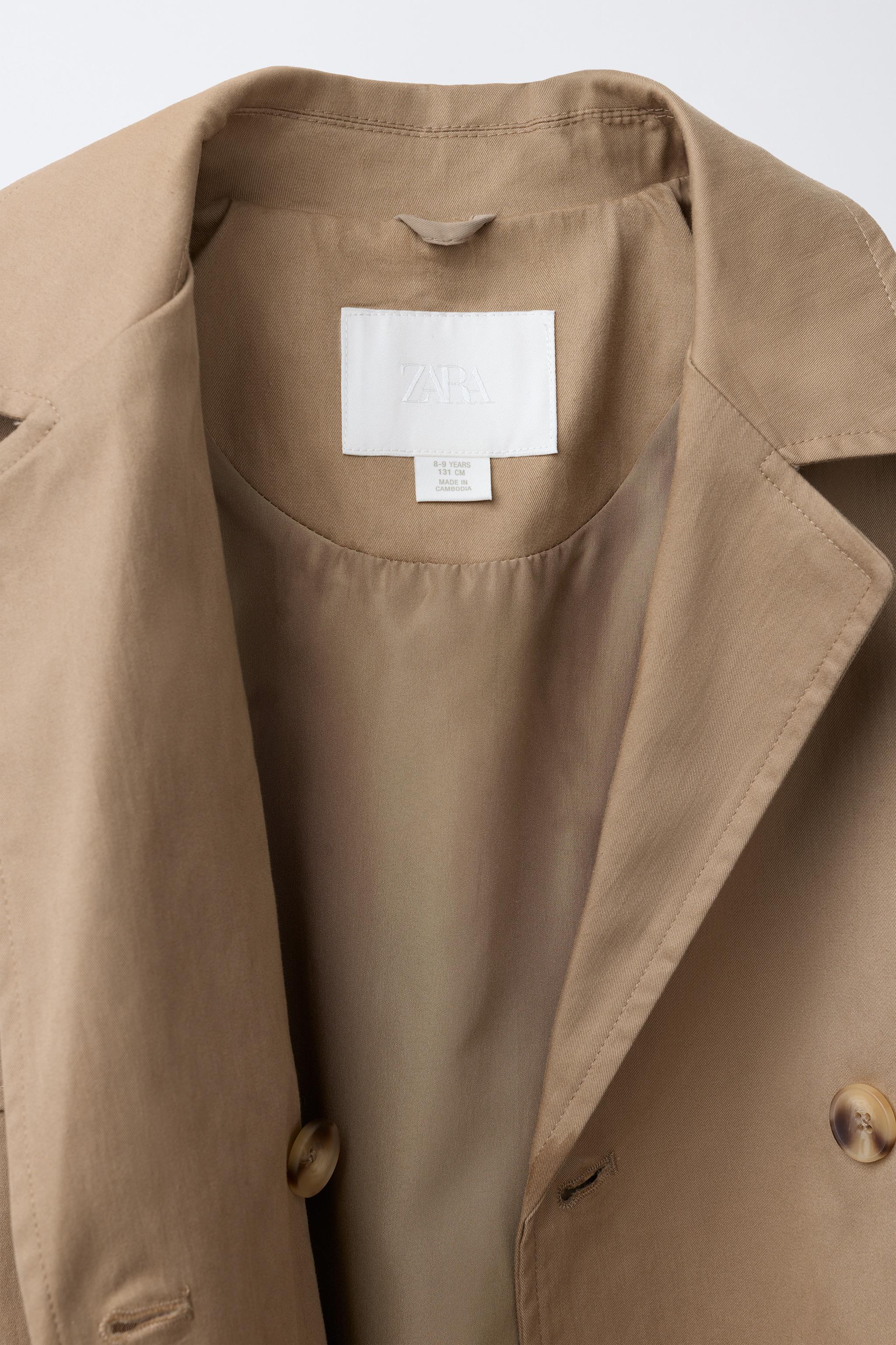 ロングベルトトレンチコート - きつね色 | ZARA Japan / 日本