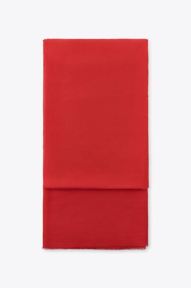 SOFT SCARF - Red by Zara