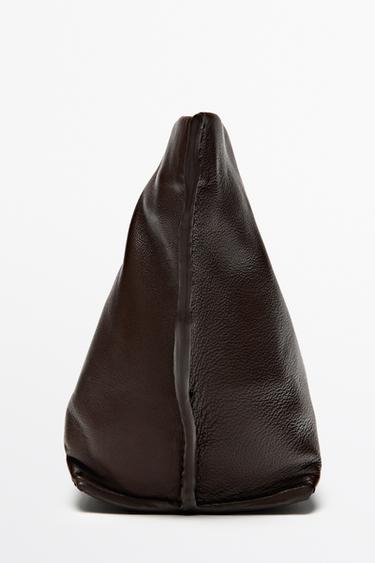 Soft nappa leather medium toiletry bag — Brown 2