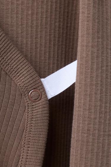 PYJAMA COMBINAISON KIMONO - Marron de Zara - Image 3