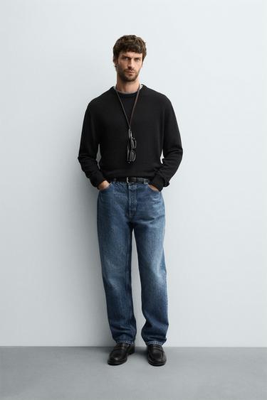 100% WOOL SWEATER - Black by Zara