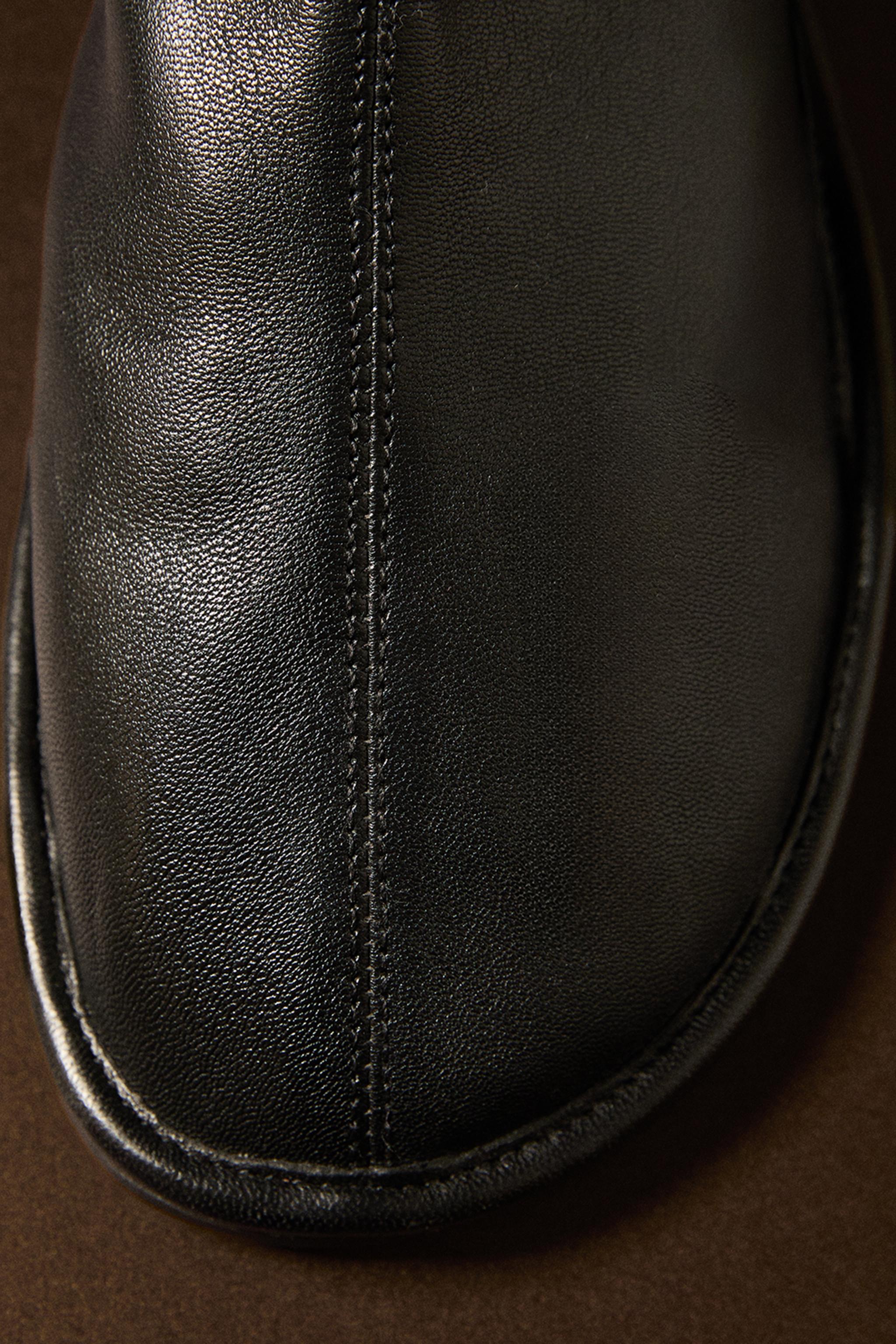 LEATHER ANKLE BOOTS - Black | ZARA United States LEATHER ANKLE BOOTS - Black | ZARA United States