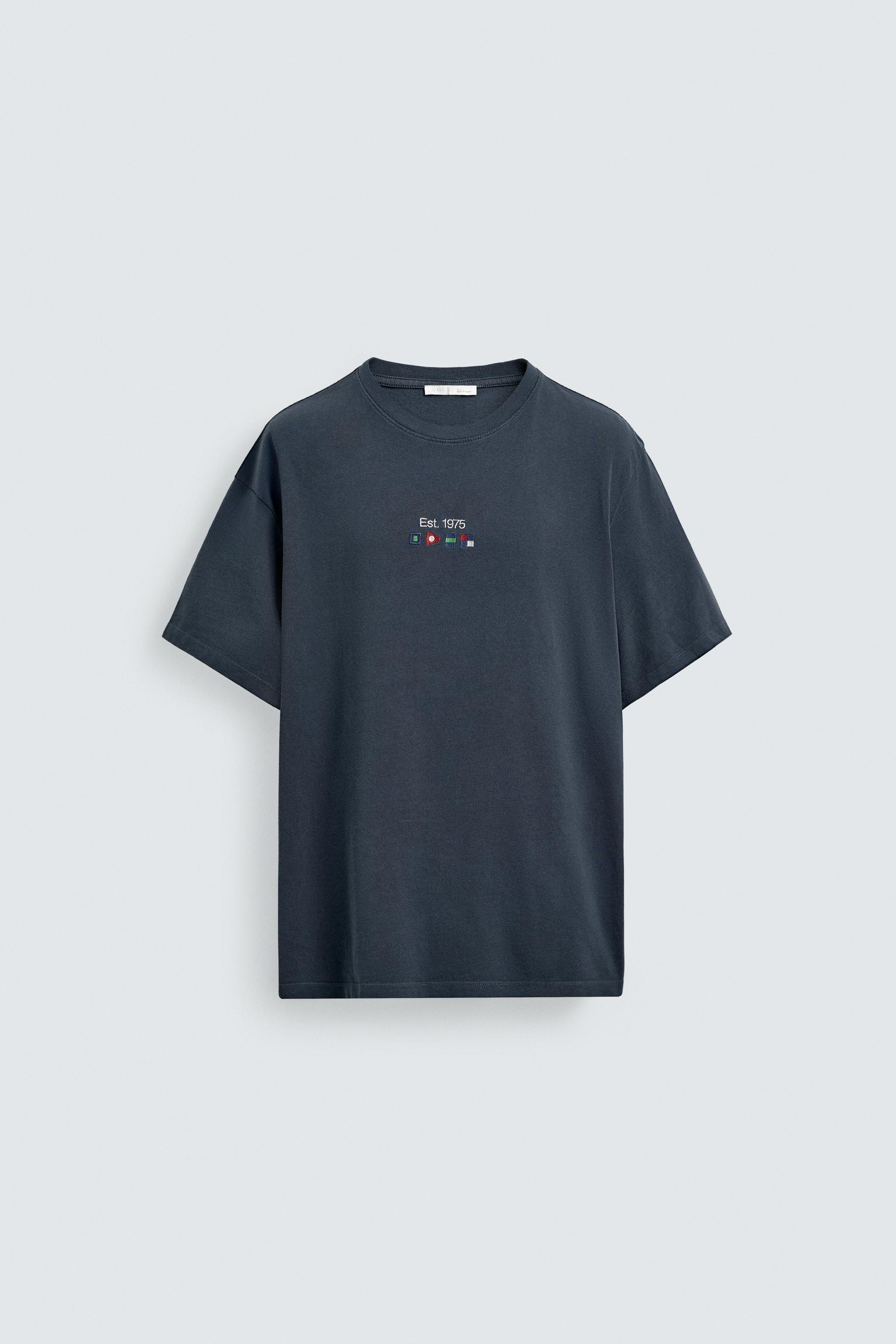 NAUTICAL EMBROIDERED POCKET T-SHIRT
