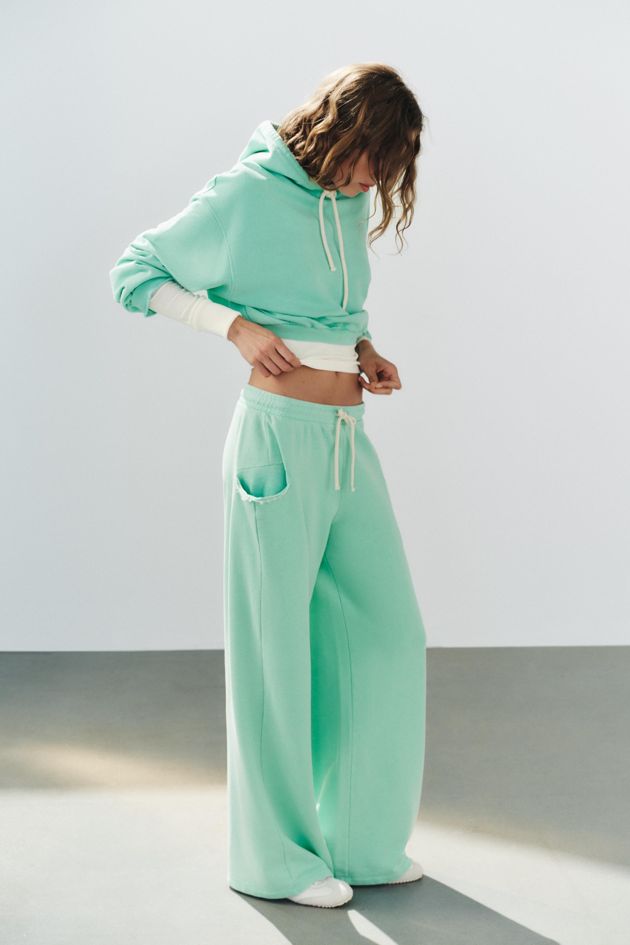 NEON WIDE-LEG TROUSERS