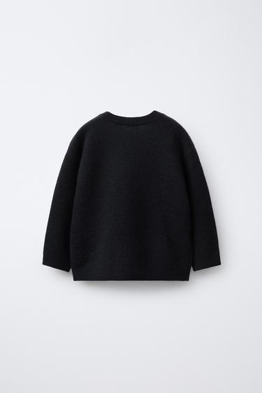 100% CASHMERE KNIT SWEATER - Dark navy by Zara - Image 1