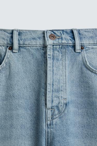 STRAIGHT ANKLE FIT JEANS - Mid-blue by Zara - Image 8