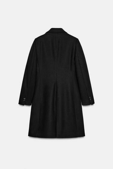 SOFT SHOULDER PAD COAT - Black by Zara - Image 9